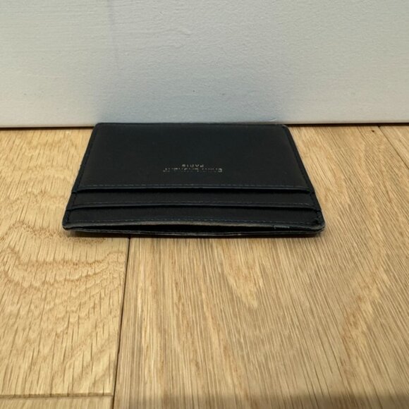 Saint Laurent Paris YSL Black Leather Card Holder 100% Authentic - Picture 5 of 5